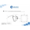 Dugalj beépíthető 16A 5-pólus 400V(50+60Hz) piros egyenes IP44 műanyag 3005-309-1600 TP Electric (Dafb-164)