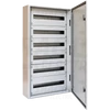 Fémszekrény  maszkos 1050x600x200, 6x24mod, 144modul  (MxSZxMÉ) teli ajtós, IP54 RAL7035 TGEF6010520