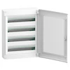 Kiselosztó  falon kívüli átlátszó füst ajtó 4x24M 96modul IP40 4 sor PE/N sín LVSXR424