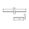 Aluprofil búra, opál 2000mm SHADE C/D/E/I-W 2M 26575
