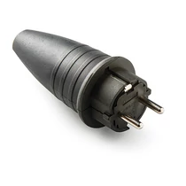 Gumi dugvilla fekete IP44 (40db/csom) 16A 250V 1144