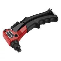 popszegecshúzó fogó, egykezes, ALU, réz, acél, INOX szegecsekhez; 2,4-3,2-4,0-4,8mm, 200mm, CrVMo fej 