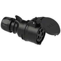 PCE lengő dugalj 16A/5P 400V fekete IP44 (Dafh-164) 215-6x