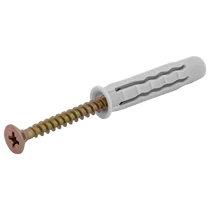 Univerzális tipli+csavar 6-os M6x40mm, PA6 100db/csomag T6UCS 