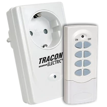 Távirányítós dugalj / csatlakozóaljzat, 1 aljzat, 1 távírányító, 230VAC, 50Hz, 3600W, IP20, 433,92MHz  RCS11