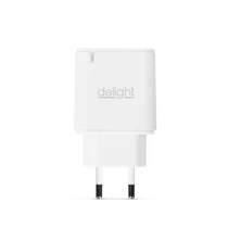 Hálózati töltő adapter fehér 20W 1x USBA, 1xUSBC 3A (gyorstöltő) 55047WH