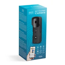 Smart videó kaputelefon szett - Wi-Fi-s, akkumulátoros - HD - fekete  55386BK