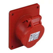 Dugalj beépíthető 32A 5-pólus 400V(50+60Hz) piros ferde IP44 műanyag (Dafb-324) 3007-309-1600