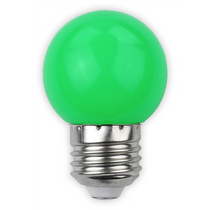 Led E27 1W kisgömb 30lm zöld ABDLG45-1W-G