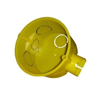 Müds 65 műanyag szerelvénydoboz, sárga,  sorolható (200db/csom) D-6071/2