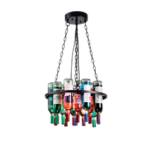 "Mennyezeti csillár 5xE27 IP20 üveg, átmérő:600mm ""Bottles"" 955BOTTLES5"