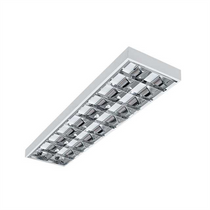 Tükrös rácsos FK. alutükrös 600mm LED-csőhöz lpt. 2x18W (600mm-es LED csövekhez) 31060 RSTR 218 /4LED/ NT
