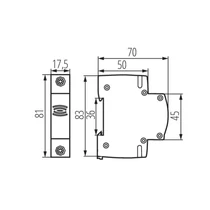 Csengő sínre 230V 23261 KDOB-230V 23261