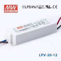 Tápegység 12VDC 20W 1,67A LPV-20-12 90-264VAC 162,5x42,5x32mm Meanwel