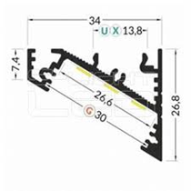 Aluprofil sarok ledszalaghoz  98030020 "Corner27"