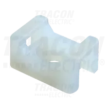 Kötegelő talp csavarozható 23x16x9,8 mm két oldalt fűzhető natúr műanyag TRACON CSTALP-2 