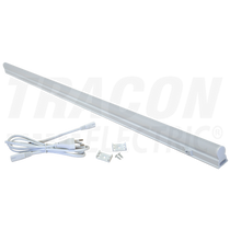 Bútorvilágító 15W T5 led, 1200lm, 4500K, 90cm hosszú, kapcsolóval, fehér LBV15NW Tracon ( 70 / csomag )30 / csomag )