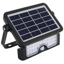 Reflektor ledes 10W solár 1080lm 4000K, IP65 100-240VAC  3.7V/7200mAh akkumulátorral mozgásérzékelővel LSFL10W ( 1 / csomag )