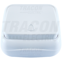 Tracon FK. N101 egypólusú nyomógomb, komplett, fehér IP20 TTK-04B ( 1000 / csomag )( 10 / csomag )