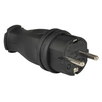 Gumi dugvilla fekete IP44 (40db/csom) 16A 250V 3101-301-0300