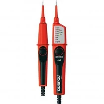 Duspol Expert feszültségvizsgáló 12V-1000V, 0,1kohm-100kohm, LED-jelzéssel, FI/RCD teszt 050262