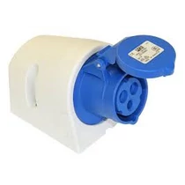 Dugalj falonkívüli 16A 3-pólus 230V(50+60Hz) kék IP44 műanyag csavarkapcsos 113-6 PC Electric (Dafr-162)
