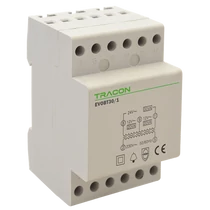 Csengő trafó sínre 30VA 230/230V/12-12-24V AC,  Is:1,25A  EVOBT30/1