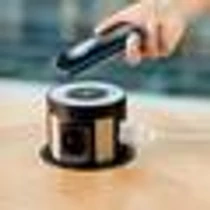 Bútorba süllyeszthető, rejtett 4-es elosztó 3680W + 2db USB-A + C aljzattal, 2m-vezetékkel, átm: 120mm furatba illeszthető 654982