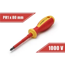 Csavarhúzó PH1x80mm 1000V Piros-sárga 10567