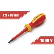 Csavarhúzó PZ1x80mm 1000V Piros-sárga 10571