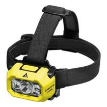 Robbanásbiztos fejlámpa 1xled, 150lm, IP67 Zóna II, 3xAAA, kapcsolóval ExII Mactronic  Atex