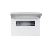 Kiselosztó  süllyesztett fém szekrény teli ajtó 1x12M IP40 1sor PE/N sín fehér 357x257x110mm 61128