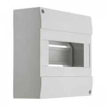 Kiselosztó falon kívüli ajtó nélkül 8M IP42 fehér PE/N sín 3852 (2db/csom) DB108W 1X8P/SM