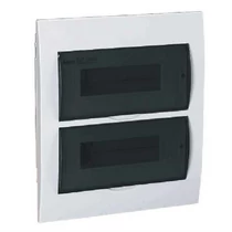 Kiselosztó  süllyesztett  átlátszó ajtóval 2x12M (24mod) IP42 fehér PE/N sín (EZ9E112S2F,EDS-12/2) 3845