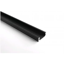Aluprofil falon kívüli 11mm ledszalaghoz, fekete 2m/db AAP-NBL-2M