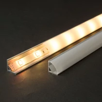 Aluprofil 10mm ledszalaghoz sarok 1m/db LEDSZPC ( 5 / csomag )
