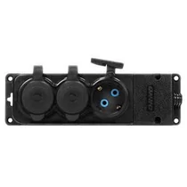 Gumi dugalj 3-as csapfedeles IP44 AE-13166