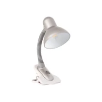 Csiptetős lámpa, ezüst kapcsolóval  1xE27 foglalattal, 7150 SUZI HR-60-SR