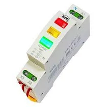 Moduláris jelzőlámpa sárga/zöld/piros 230VAC 1mod. 32893 KLI-RGY