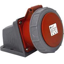 Dugalj falonkívüli 32A 5-pólus 400V(50+60Hz) piros IP67 műanyag csavarkapcsos (Dafr-324) 3108-307-1600