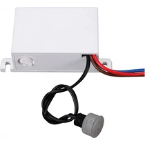 Alkonykapcsoló 5-50lux IP44 fehér 1200W TS147WH
