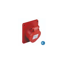 GTV beépíthető dugalj 16/4P 400V piros IP44 3022-309-1600 (Dafb-163)