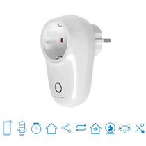 WIFI-s dugalj, 4000W, 16A, fehér, mobil alkalmazással vezérelhető,  S26R2TPF-DE
