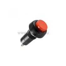 Beépthető nyomógomb kerek piros, 125V max.: 3A, átmérő 19mm (5db/csom) SP10/RD