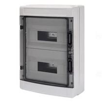 Kiselosztó  átlátszó ajtó 24M 2sor IP65 PE/N UV-álló DC1000V kapcsot tartalmaz GW40104BS