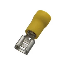 Szigetelt hüvely 6,3x0,8 6mm2  (100 / csomag SCSH6 ) 260396