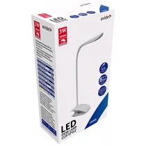Csiptetős lámpa, fehér 1,5W 120lm, fényerőszabályozható LI-ON akkumulátorral, töltővel ABLDL-CLIP-1.5W