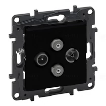 Niloé Step antenna aljzat TV-R-SAT-SAT 4x végzáró 1.5dB/860MHz fekete 863582