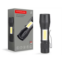 Akkumulátoros zseblámpa, fémházas 6500K, 800mAh, 200lm, IPx2,  TLF-T02