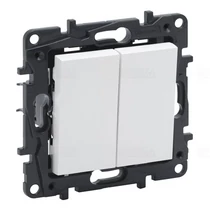Niloé Step N101/2 dupla nyomógomb fehér 863112